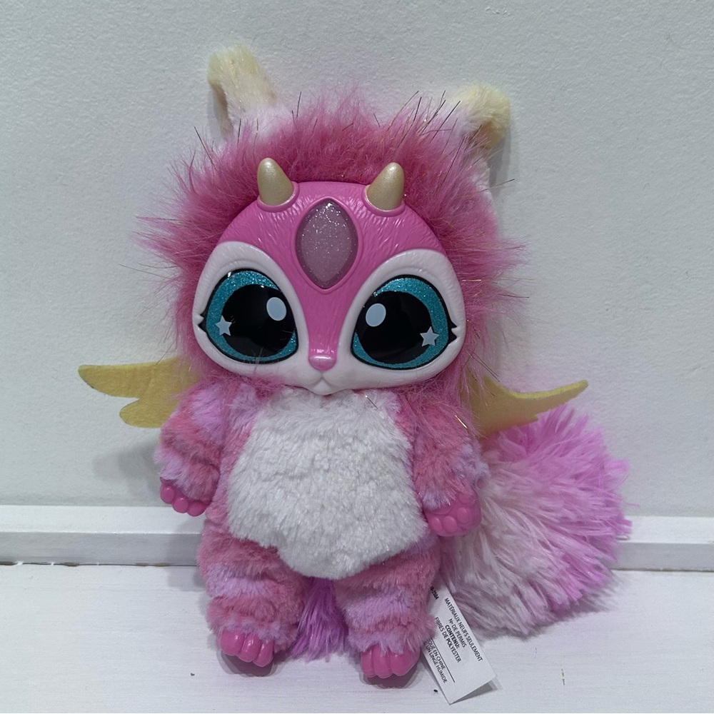Magic Mixies Interactive 8” Pink Mixie Plush Lights & Sounds Doll Works Great